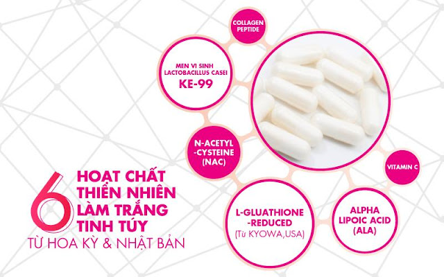 Thuốc uống trắng da chống lão hóa Probio White