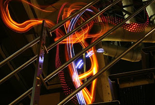 stairwell light graffiti