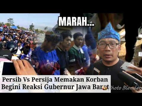 Persib vs Persija Makan Korban Jiwa, Ridwan Kamil 'Ngamuk'