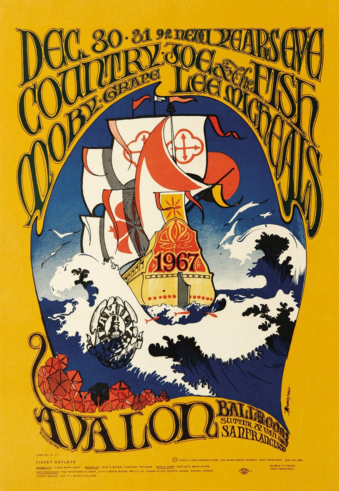 20 Classic Vintage Psychedelic Rock Posters from the 60s