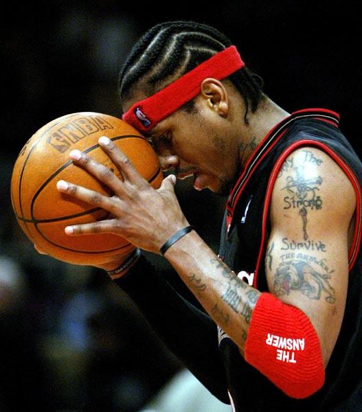 carmelo anthony tattoos. iverson tattoos wallpaper
