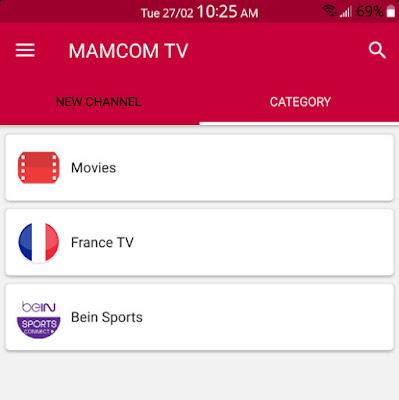 تطبيق Mamcom Tv, متابعة beIN sports بالمجان, Mamcom Tv apk