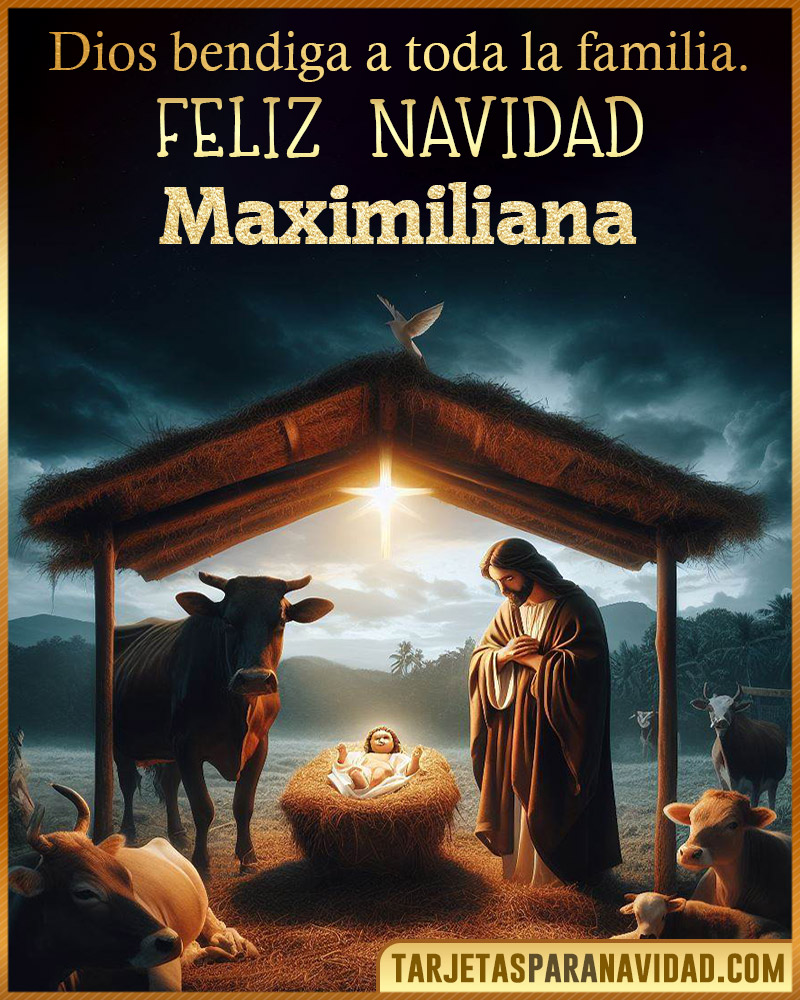 Feliz Navidad Maximiliana