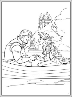 Desenhos Disney Tangled Rapunzel para Colorir