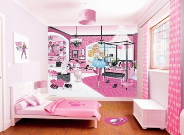 Wallpaper Ideas Feminine Pink Bedroom for Kids women
