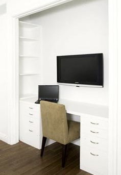 turn your closet into an office