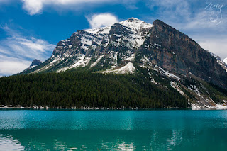 Turquoise Waters of Lake Louise in Banff National Park Canada