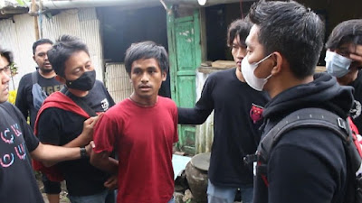 Polisi Bekuk Pria Yang Lempari 2 Pengendara Motor Hingga Jatuh dan Tewas di Makassar