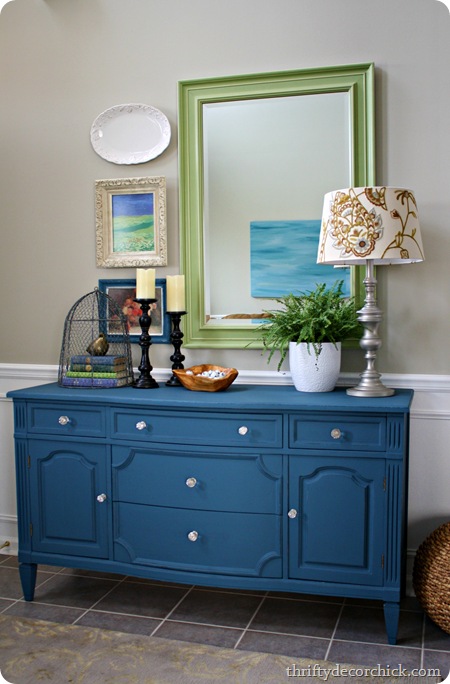 aubusson blue chalk paint dresser