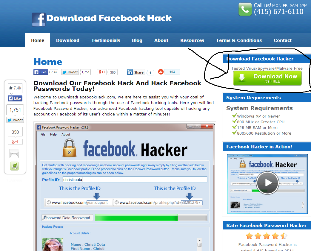 Facebook password hacker apk for android