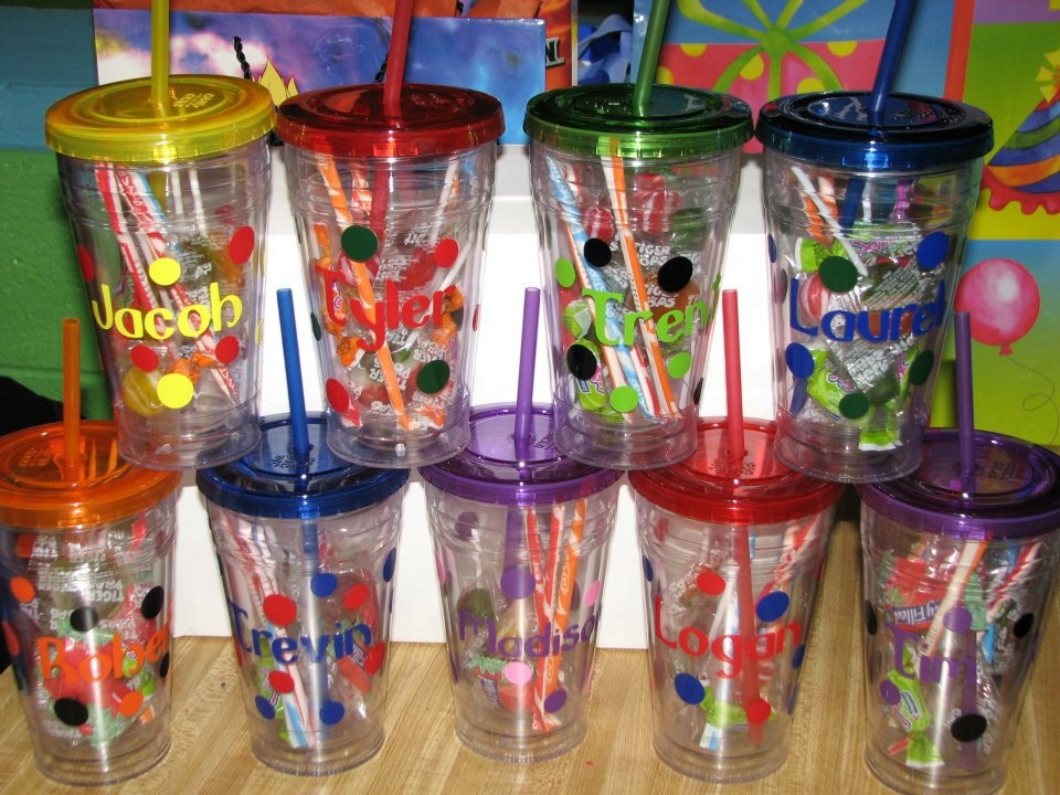 YourNameHereCups: BIrthday Party Favors