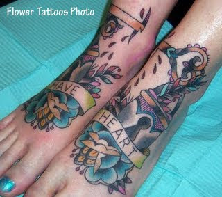 Beautiful Feet Tattoo Design
