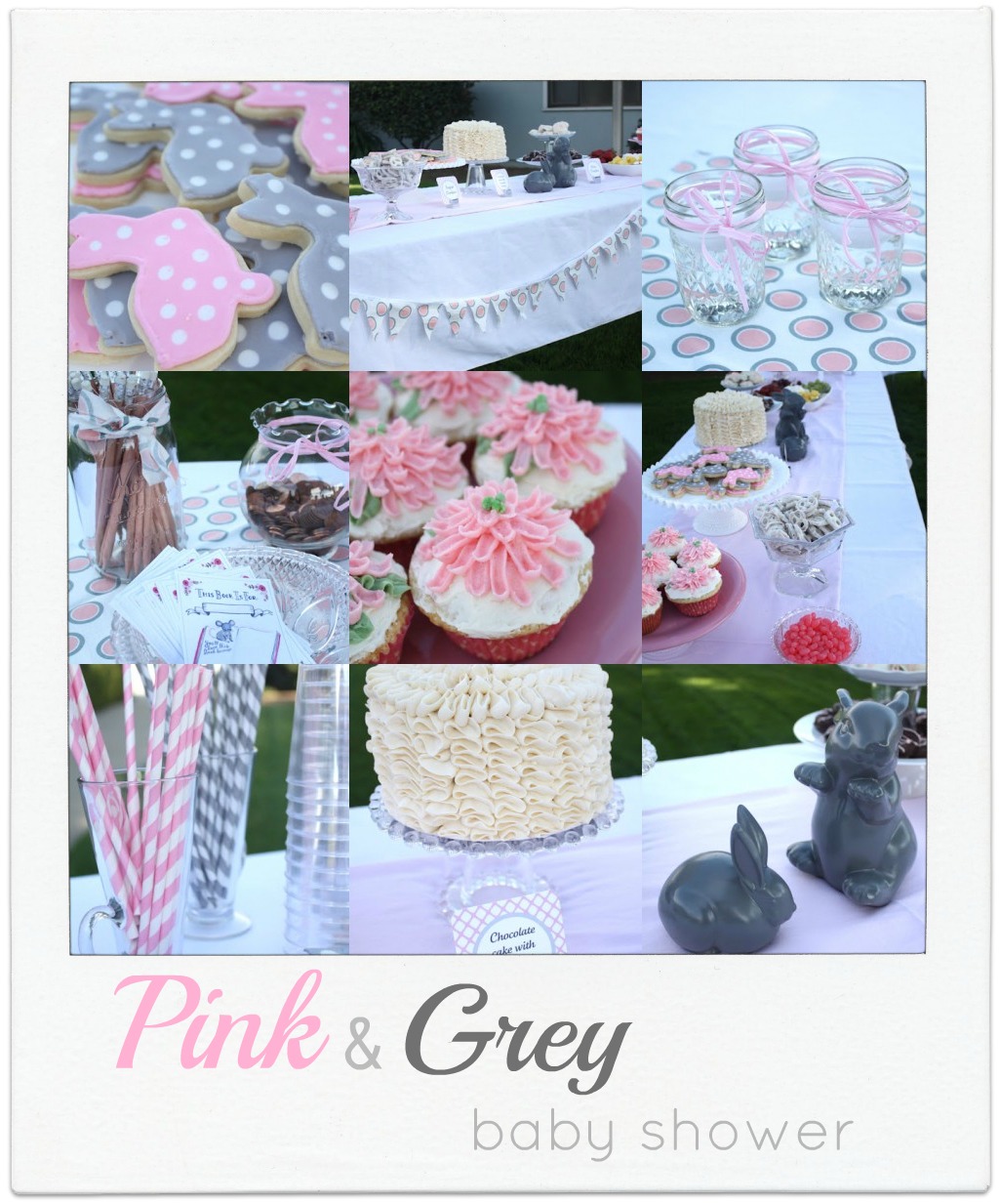 Pink and Grey baby shower