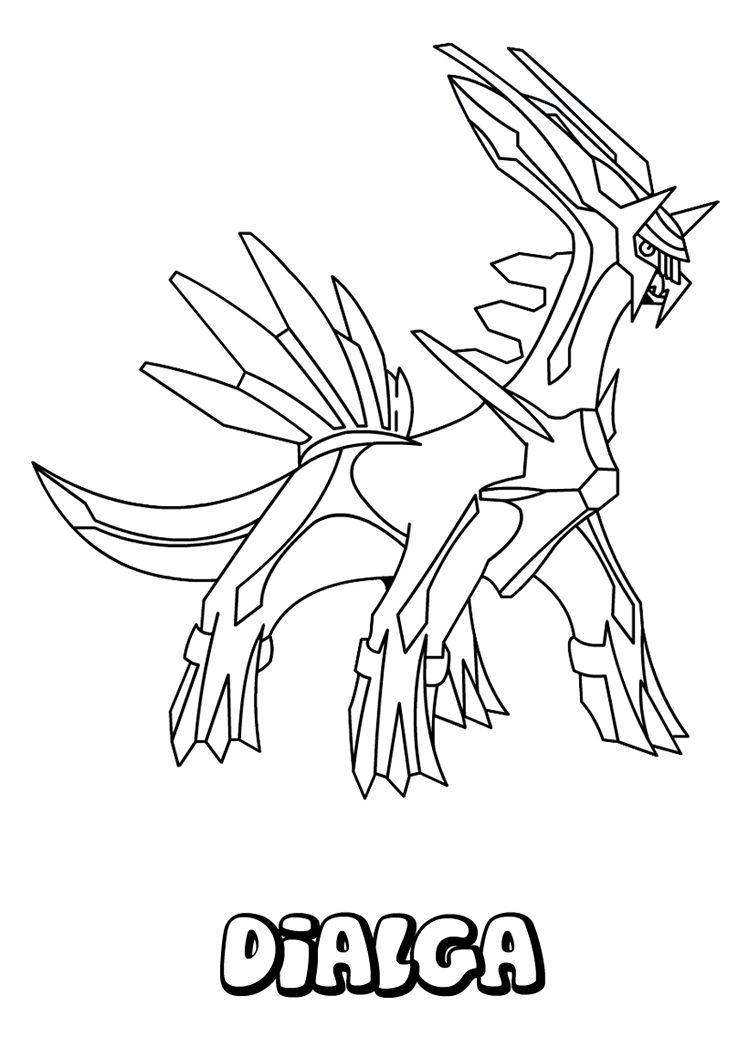  Pokemon  Dialga  Coloring  Pages  Ideas