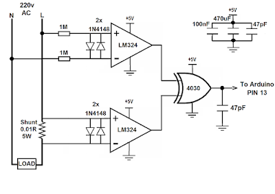 Power factor measurment using Arduino