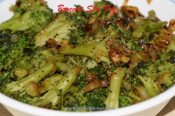 Broccoli Stir Fry recipe with step by step photo