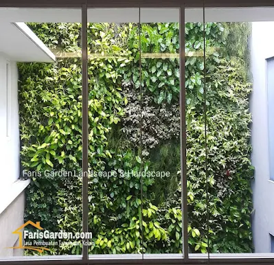 Jasa Vertical Garden Mojokerto - Tukang Taman Vertikal Asli & Vertical Sintetis di Mojokerto