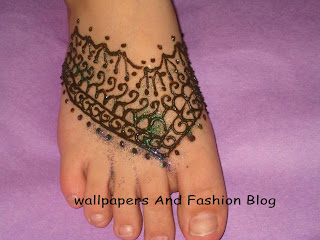 Mehndi Designs For Foot : Eid And Wedding Collection Of Latest Mehandi Patterns Styles For Indian, Pakistani And Arabic Bridals and women