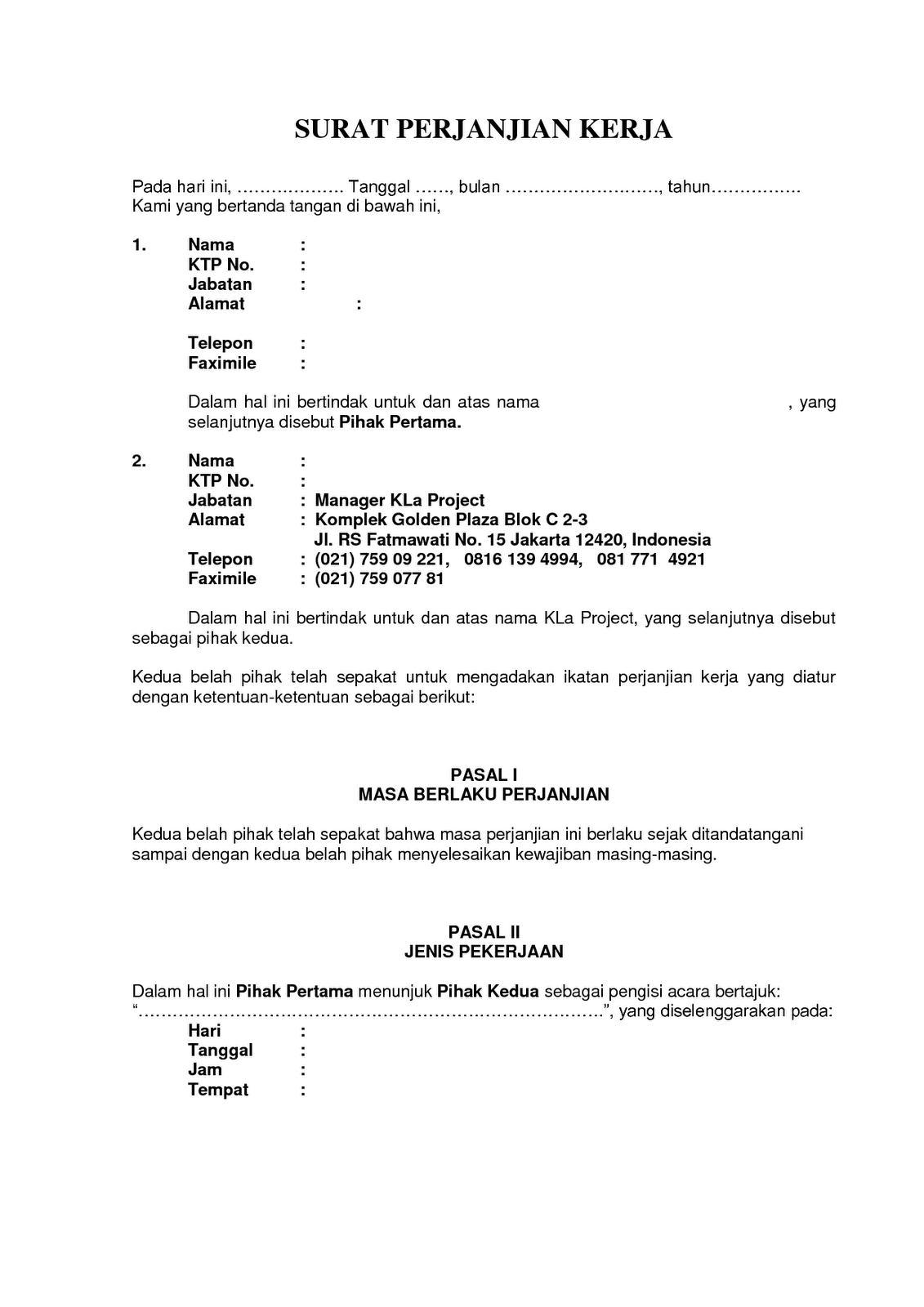 Kedung_kucing: SURAT PERJANJIAN