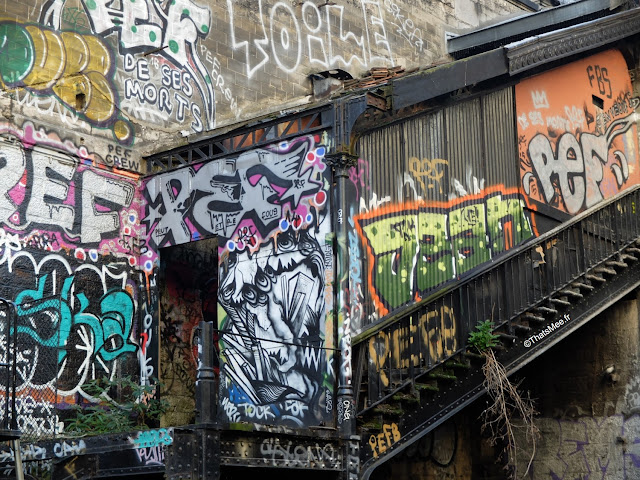 street art  gare de saint-ouen paris petite ceinture couronne graffiti tags 