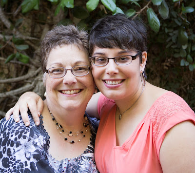 author Karen and her beautiful daughter