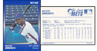 Kevin Brown 1990 Port St. Lucie Mets card