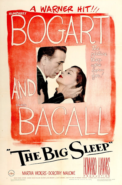 THE BIG SLEEP. Cartel One Sheet: 69 x 104 cms. Estados Unidos. Impreso en Continental Litho Corp., Cleveland. EL SUEÑO ETERNO. The Big Sleep. 1946. Estados Unidos. Dirección: Howard Hawks. Reparto: Humphrey Bogart, Lauren Bacall, John Ridgely, Martha Vickers, Dorothy Malone, Regis Toomey, Elisha Cook Jr., Peggy Knudsen, Charles Waldron, Charles D. Brown, Bob Steele, Elisha Cook Jr., Louis Jean Heydt.