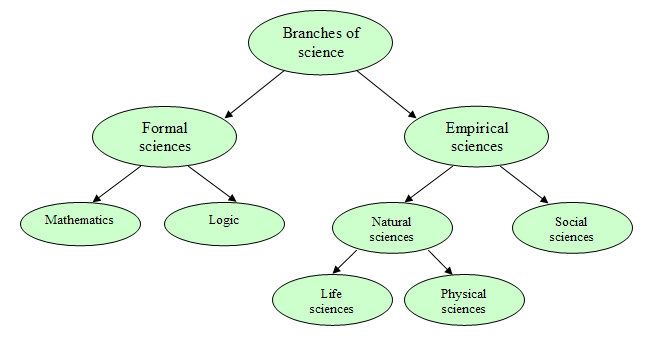 Branches of science diagram