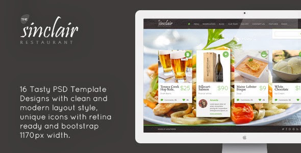 Restaurant PSD Template