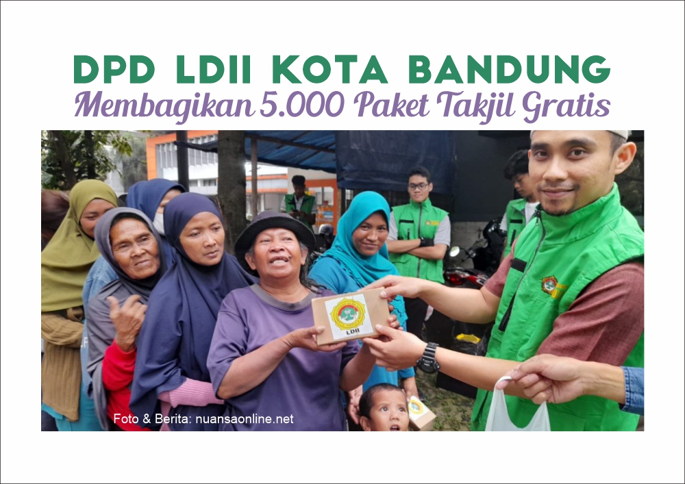 DPD LDII Kota Bandung Membagikan 5000 Paket Takjil Gratis