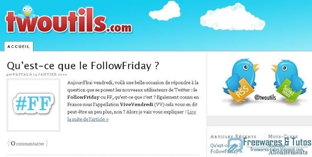 Le site du jour : Twoutils. com pour tout savoir sur Twitter