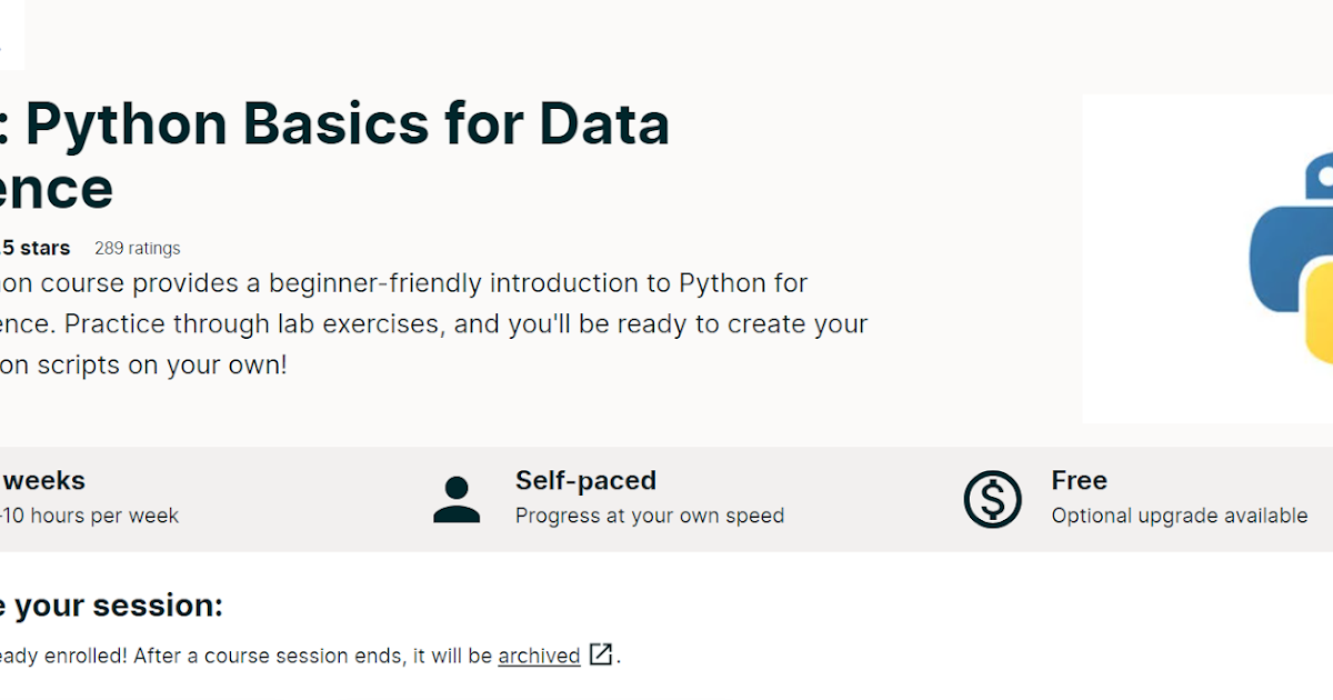 IBM: Python Basics for Data Science (Free Course) ~ Computer Languages ...