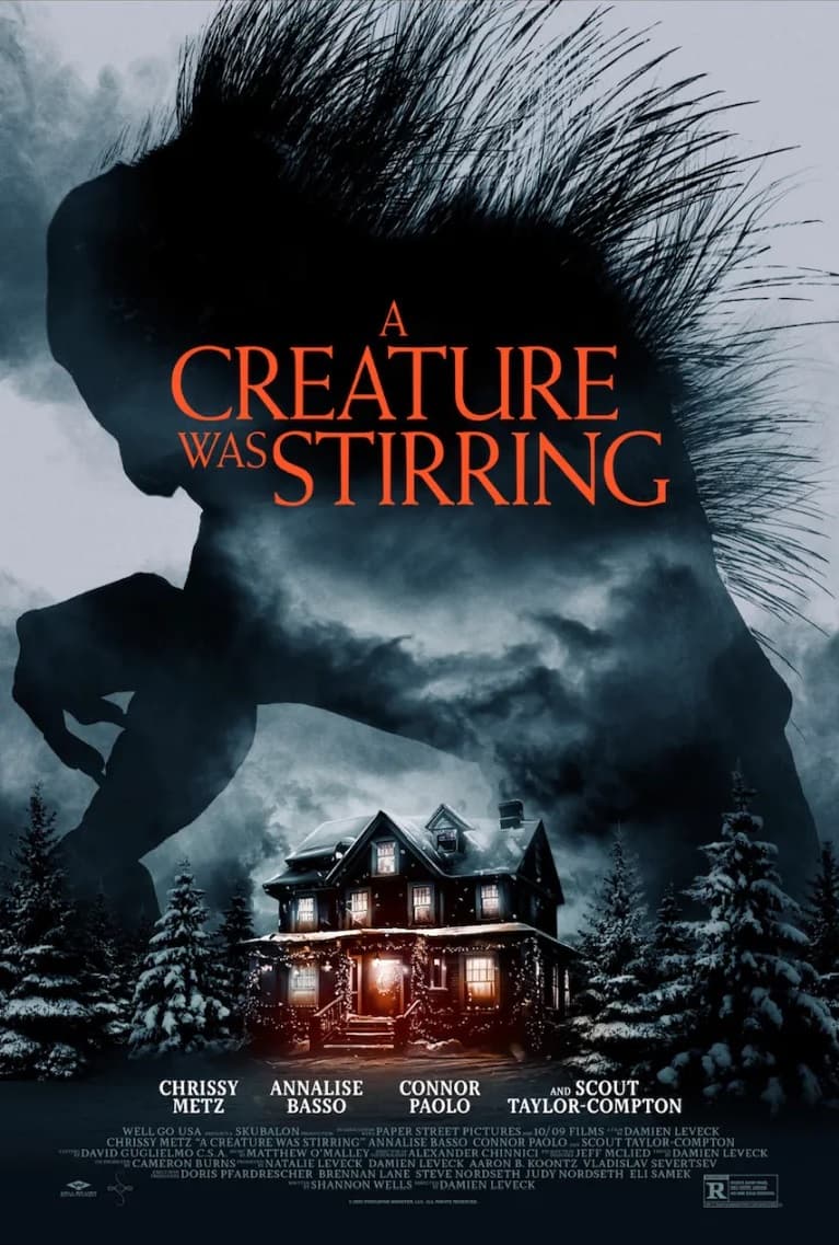 Официальный постер рождественского фильма ужасов A Creature Was Stirring