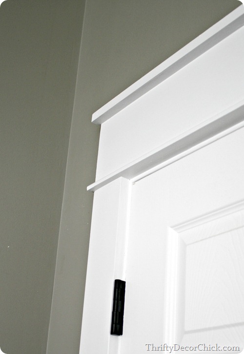 DIY craftsman door trim