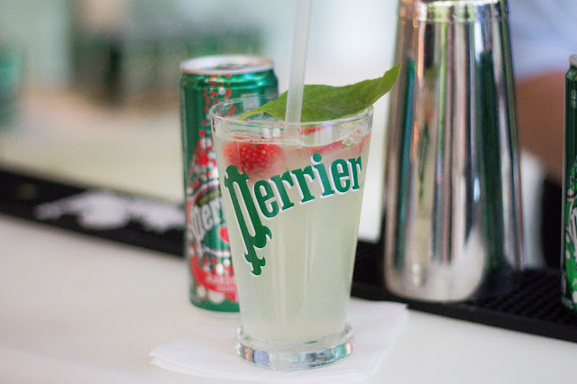 Perrier Fraise nouveauté 2016 Cocktail fraise basilic