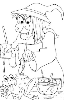 Free Witch Coloring Pages