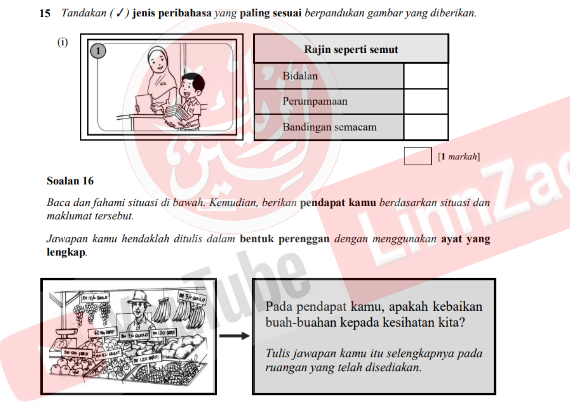 CikguLinnZack PERCUMA  SET ULANG KAJI SOALAN FORMAT BAHARU UASA