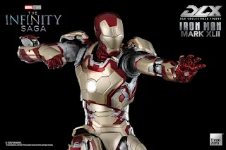 DLX Action Figure Iron Man Mark 42 [Marvel Studio: The Infinity Saga], Three Zero