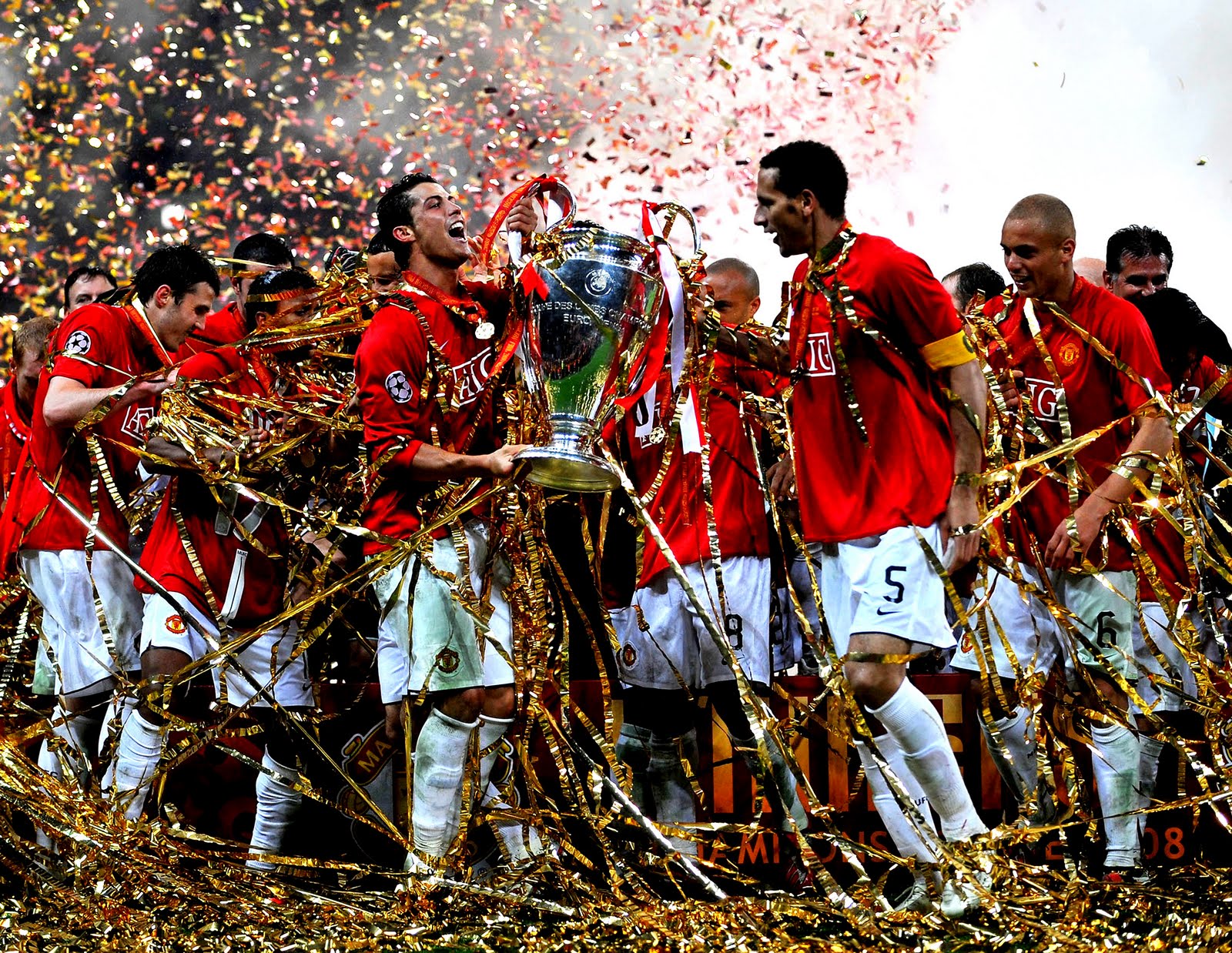 Del Manchester United, Campeones de la UEFA Liga de triunfos