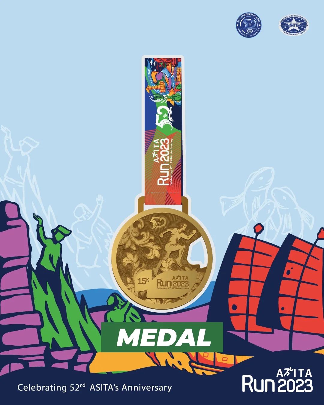 Medali 🔍 Asita Run 2023 Medali 🏅 Asita Run 2023
