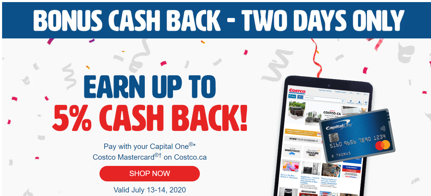 canadian rewards capital one costco mastercard earn up to