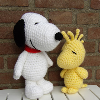 amigurumi haken peanuts snoopy woodstock hond vogel