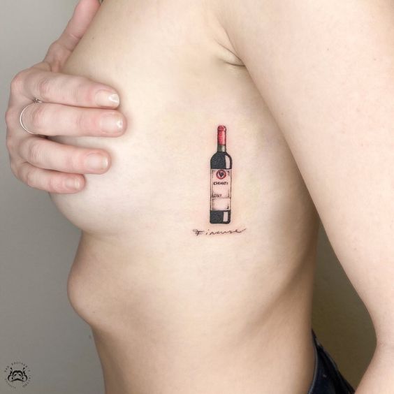 Top 10 Boozy Tattoos for Those Who Enjoy Wine Time.