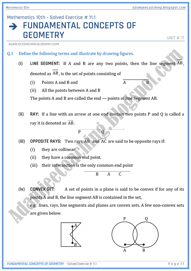 fundamental-concepts-of-geometry-exercise-11-1-mathematics-10th
