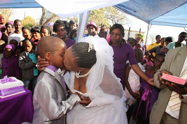 [SEE GOBE] Nine Year Old South African Boy Marries 62-Year-Old Woman