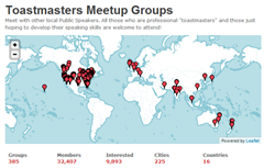 Toastmaster Meetups around the world