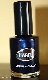 Vernis à ongles 02 Bleu nuit de Labell Intermarché