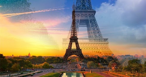 Jual Stiker Dinding: Wall Sticker Gambar Menara Eiffel 