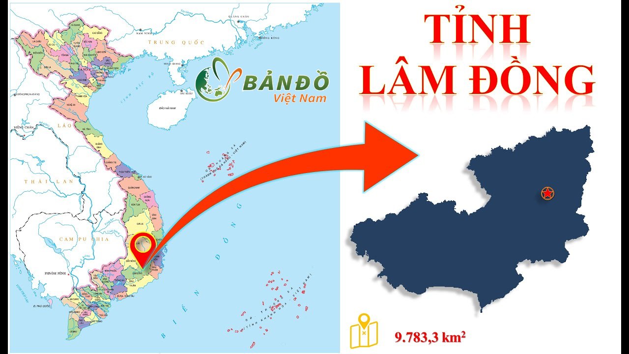 Thông tin và bản đồ tỉnh Lâm Đồng