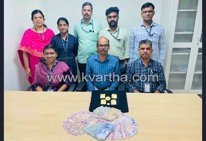 Gold and foreign currencies seized from Kannur airport, Kannur, News, Kannur Airport, Customs, Seized, Gold, Kerala